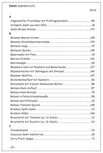 Inhaltsverzeichnis Seite 1
